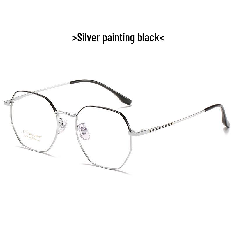 Ultra-Light Pure Titanium Myopia Glasses Frame with Anti-Blue Light for Students - Model 2216 Myopia with Anti-Blue Light