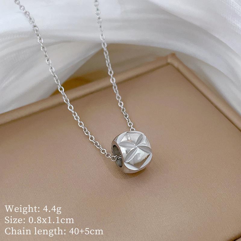 Geometric Planet Personality Minimalist Wind Furnace Real Gold Necklace Female Collarbone Chain
