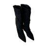 2025 Herbst und Winter neue französische Retro matte Leder spitze hohe Ritterstiefel Weiblichkeit Wildleder aber Kniestiefel
