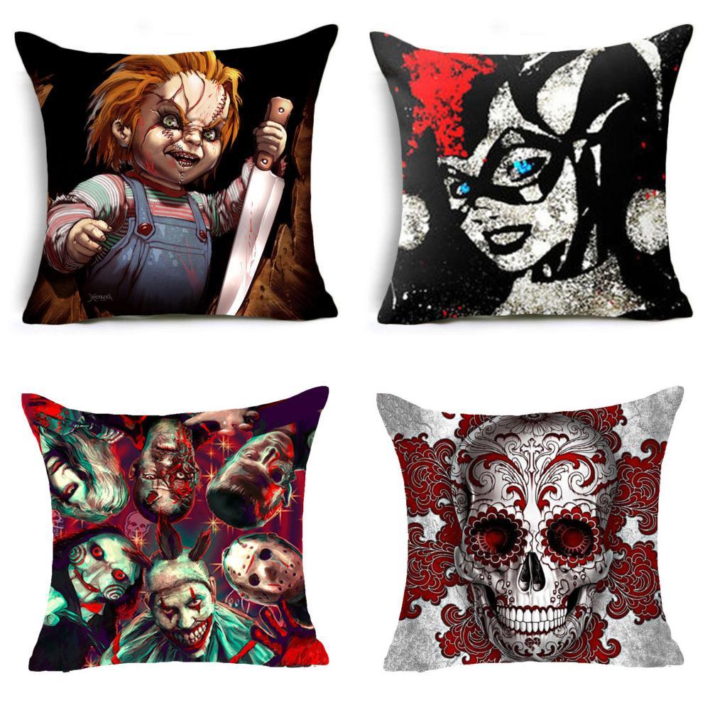 Chucky Good Guy Doll Horror Movie Design Cushion Pillow Case Cover In Vibrant Colors