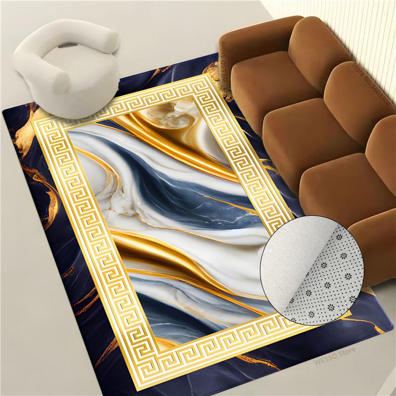 Marble Geometric Carpet Large Rug In The Living Room Fashion Rug For Bedroom Bedside Coffee Table Floor Mat Sofa Carpet