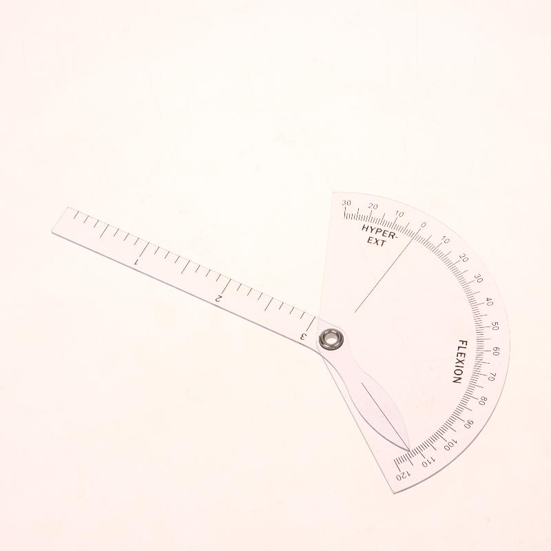 1Pcs Pvc Medical Finger Goniometer Plastic Protractor 180 Degree Angle Ruler Finger Ruler Professional Measure Tool