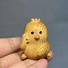 1PC Small Animal Statues Wooden Hand Carved Animal Statue Tea Pet Palm-Sized Home Decor Gift Sculpture