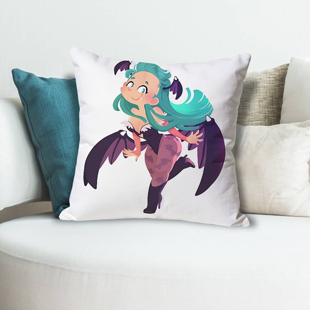 MMorrigan AAenslands Anime Celebrity Merchandise AllMatch Printed Pillow Case Sofa Car Office Room Decoration Protector