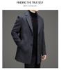 Men's Mid-Length Woolen Coat - Autumn/Winter Suit Collar Business Casual