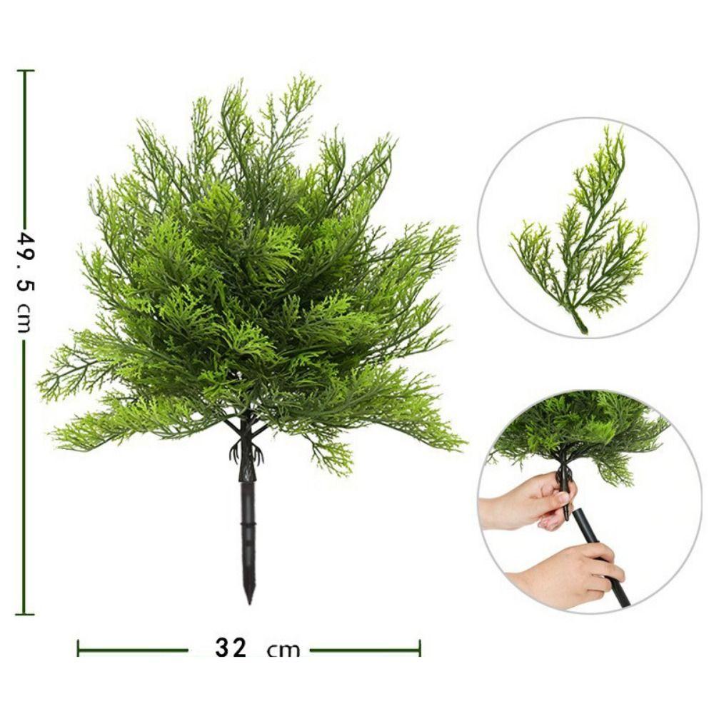 Red Berries Mini Christmas Tree Green Realistic Pine Needle Branches  Garden Decor
