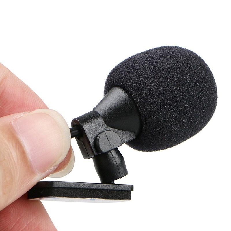 3m Professionals Car Clip Jack Plug Mic Stereo For Auto DVD Radio Audio Microphone Wired External Microphone Mini 3.5mm
