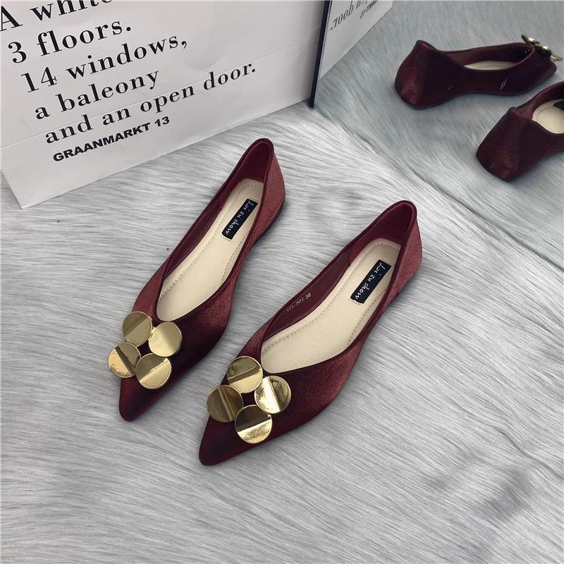Sapatos Rasos Femininos Moda Primavera Outono 2024 Novos Bico Fino Casuais Sapatilhas Sola Macia Sapatos Femininos Tamanho Grande 34-44  Zapatos Mujer