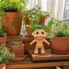 Small Flower Pot Cute Troll Planter, Decorative Resin Flowerpot, Novelty Plant Shape Planter for Succulents Indoor Outdoor Decoration, Unique