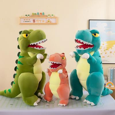 Roztomilé obrovské plyšové hračky dinosaurov 80/100 cm Kreslené plnené bábiky Tyrannosaurus pre dievčatá, chlapcov Narodeninový darček