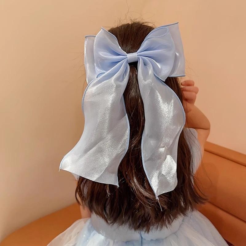 Mesh Bow Hair Clip Women Sweet Ponytail Cute Spring Clips Fashion Hair Accessories