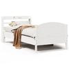 VidaXL Bed Frames Without Mattress White 100x200 Cm Solid Pine Wood 3306982