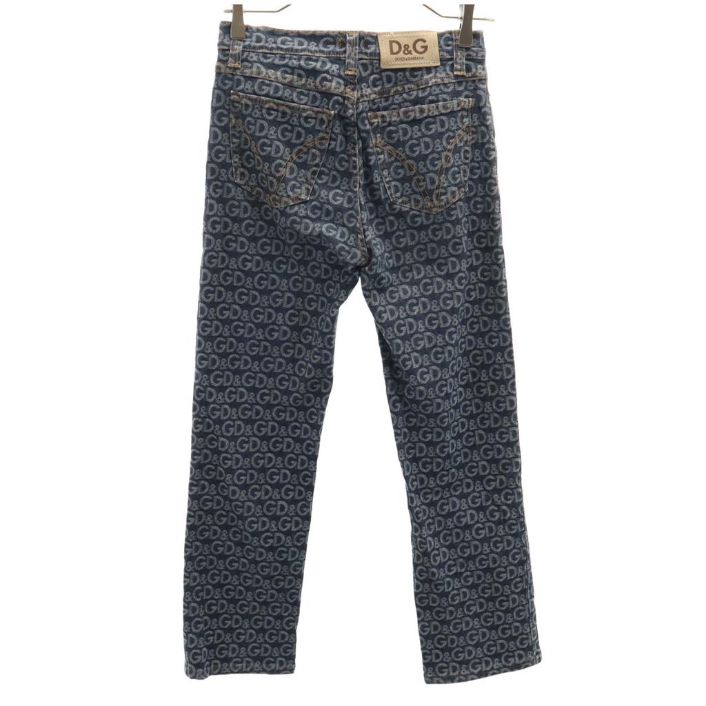 D&G made in Italy Overall handle Denim pants W27 Navy Jeans stretch Women Used