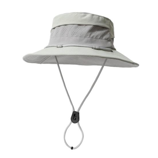 

Рыбацкая шляпа Регулируемый размер Водонепроницаемая Уличная шляпа для защиты от солнца с ветрозащитной пряжкой Пэчворк Цвет Широкие поля Ведро