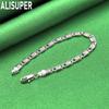 925 Sterling Silver Exquisite Polished S-Shaped Twisted Bracelet - Banquet Gift Jewelry