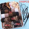 Frangipani-Klammer-Set: Elegante High-End Haaraccessoires für Hochsteckfrisuren