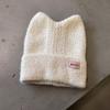 Candy Colored Sweet Cat Ear Shaped Women Warm Knitted Hat For Winter Outings