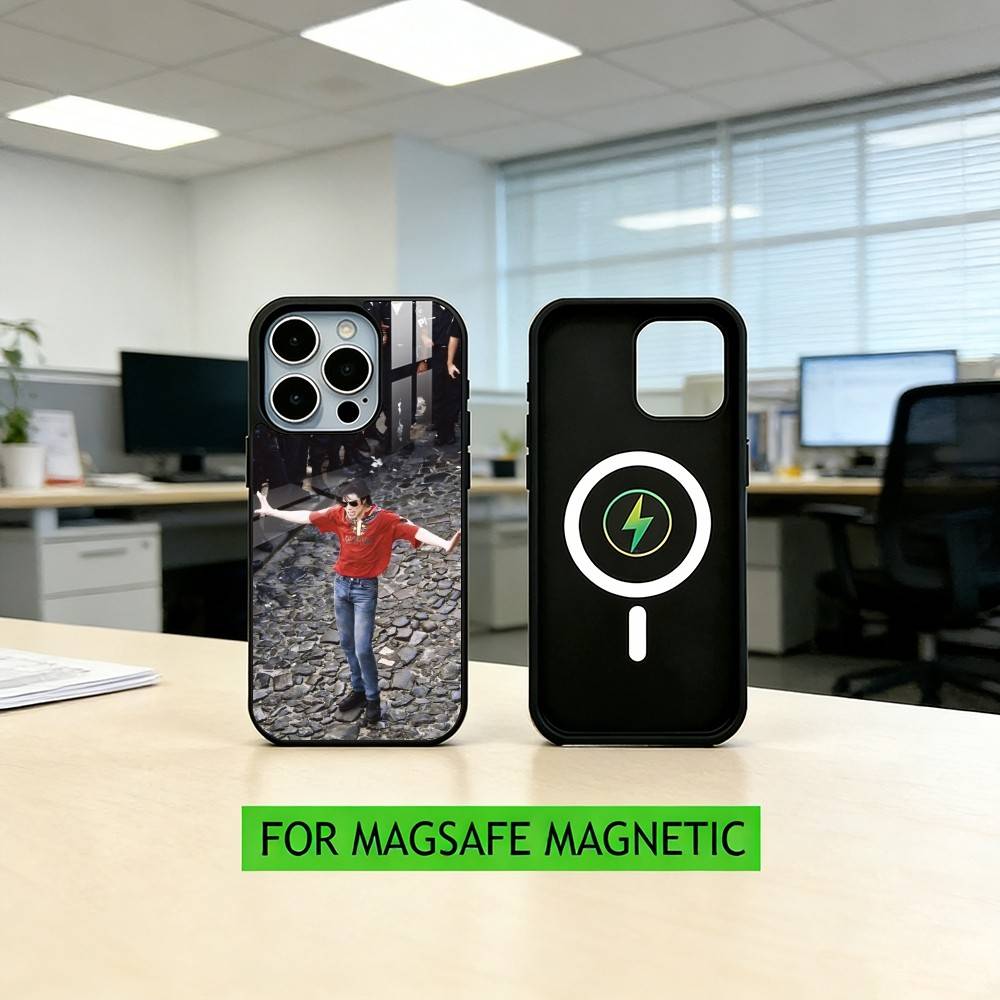 M-Michael Jackson Singer Phone Case For iPhone17,16,15,14,13,12,11 Plus,Pro Magnetic with Magsafe Wireless Charging