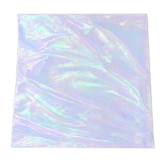 Iridescent  Organza Fabric, 59 Inch Wide Holographic Sheer Gauze, Lightweight Organza for Wedding & Halloween Decor, Photography Backdrop, DIY Dress