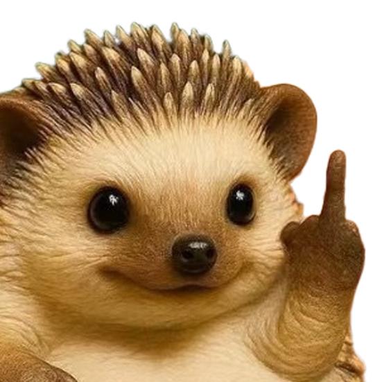 Middle Finger Animal Statue Cartoon Dog Cat Elephant Mouse Highland Cow Frog Turtle Hedgehog Figurine Resin Sculpture Desktop Decoration Ornament