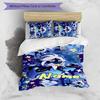 3pcs Custom Name Cookie Run Kingdom Bedding Set Duvet Cover Closure Includes 1 Duvet Cover & 2 Pillowcases for All Seasons Bedroom Decor