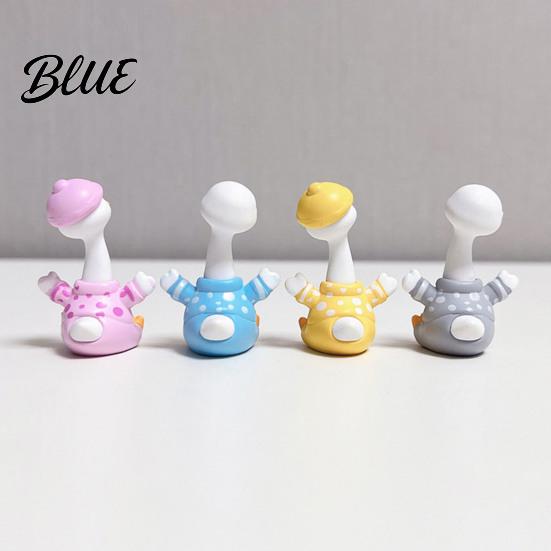 Desktop Decoration 4Pcs Mini Cartoon Duck Figurines, Cute Polka-dot Pajamas Statues, Multi-functional Car Accessory Macaron Animal Ornaments
