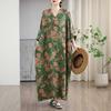 New Floral Vacation Style Travel V-Neck Vintage Dresses