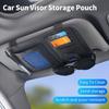 Car Accessories Sun Visor Storage Pouch For Lada Priora Sedan Sport Kalina Granta Vesta Niva Largus Vaz Samara 2110 Ejw1