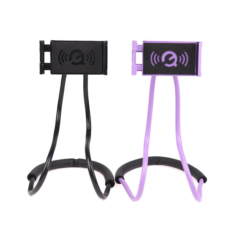 Lazy Hanging Neck Phone Stand Holder Rotatable Mobile Phone Stand Necklace Bracket Bed 360 Degree Phone Holder For Smartphones