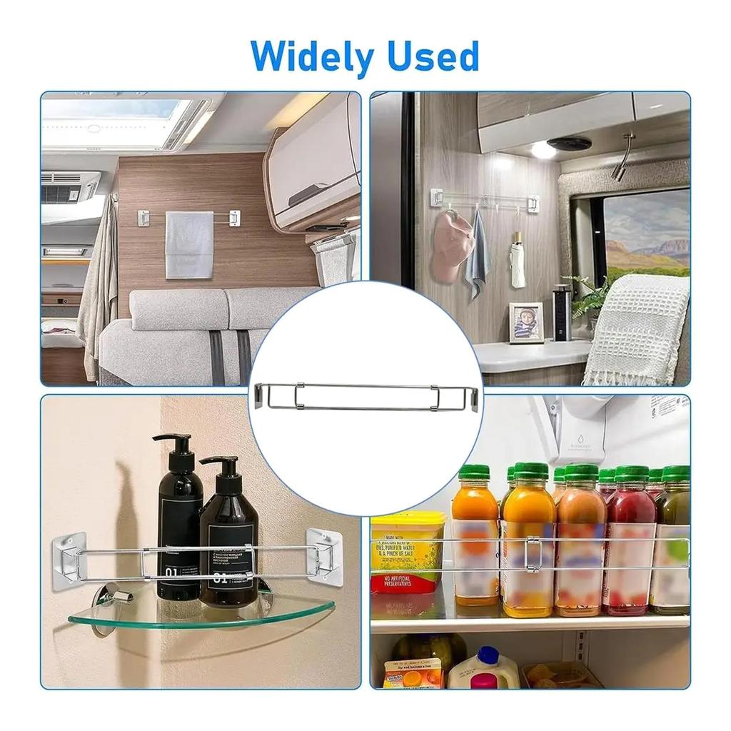 Rust Proof Shower Corner Storage Rod Retractable Designs Waterproof Corner Bar Versatile Suitable for Small Bathrooms