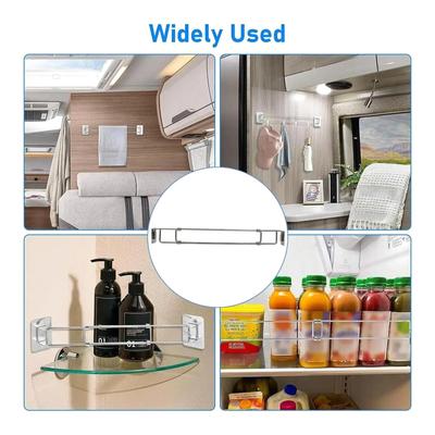 Rust Proof Shower Corner Storage Rod Retractable Designs Waterproof Corner Bar Versatile Suitable for Small Bathrooms