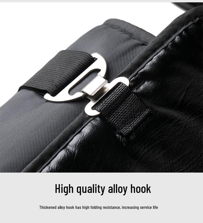 Windproof & Coldproof Electric Motorcycle Knee Pads - Warm, Rainproof, Adjustable, Unisex PU Leg Warmers for Winter Riding