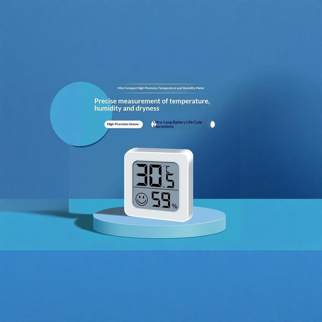 Digital hygrometer inomhustemperatur och fuktmätare för hemmet, sovrummet