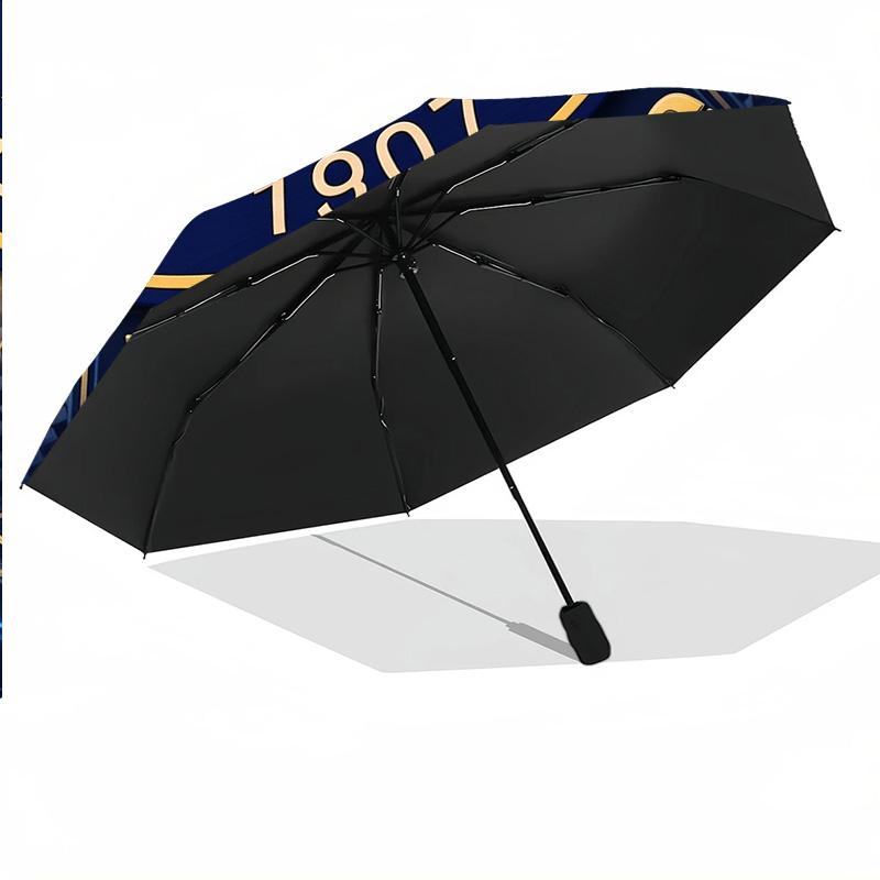 8 Rib Auto Folding Umbrella Fenerbahçe FC Print Custom Name Text Portable Rain Gear