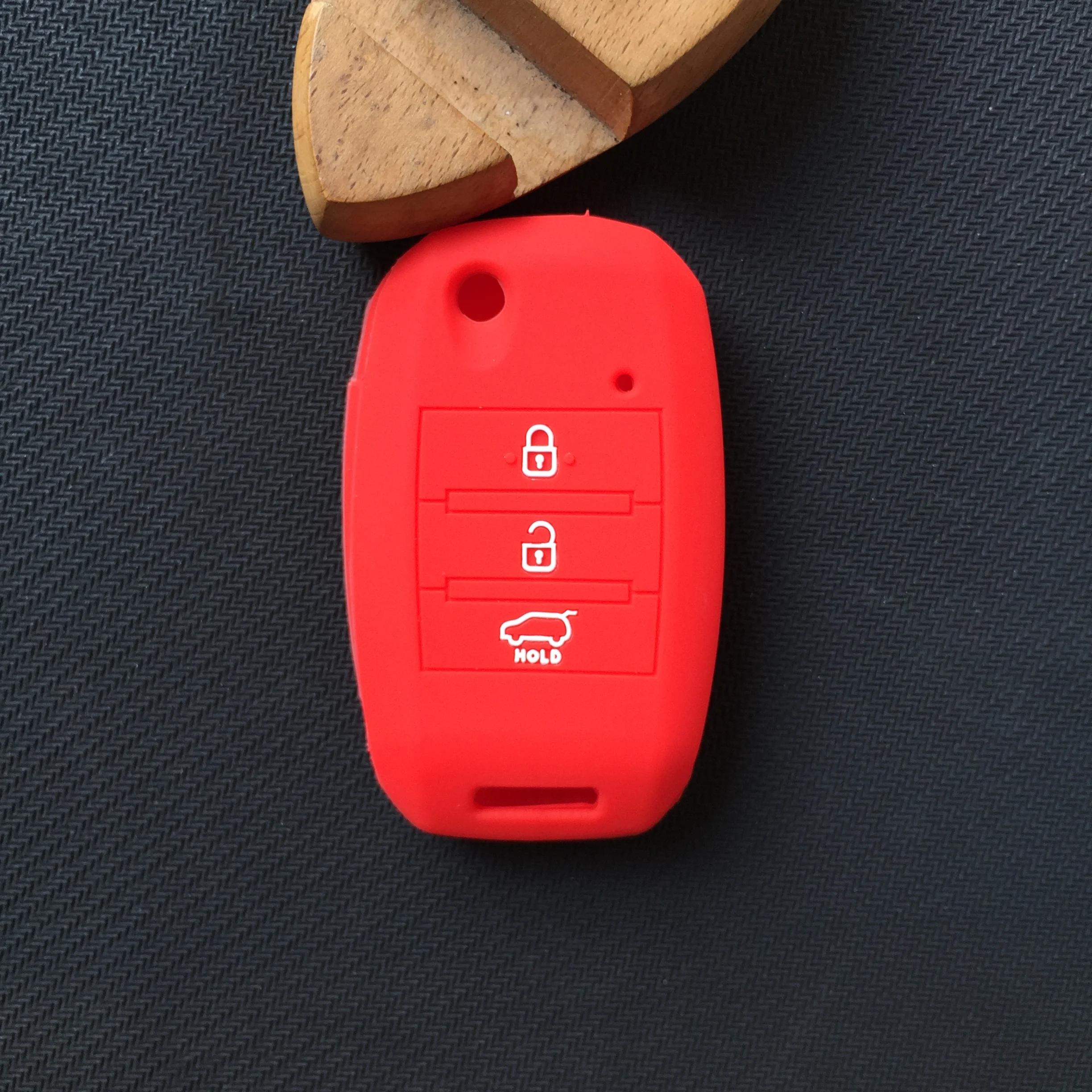 

3 Button Silicone Car Key Cover Case for Kia Sportage Cerato Optima K5 Rio Carens Rondo Ceed Picanto K2 Soul Sorento Flip Remote
