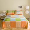 " Cotton Thickened Bed Sheet Plant Flowers Printed Single Double Top King Sheets Pure Cotton Single Size Kids Bed Linen "