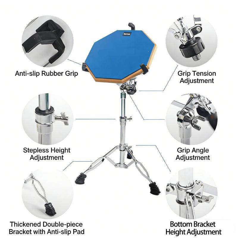 Snares Drum Stand Adjustable Height Drum Rack Portable Snares Drum Stand For Professional And Beginner Drummers