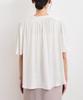 Charcoal [BIS] Women's 2-Way Split-Fiber Half-Sleeve Blouse,