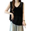 Women's Plus Size Hollow Out Camisole Vest - Slimming Knit Sleeveless Summer Top