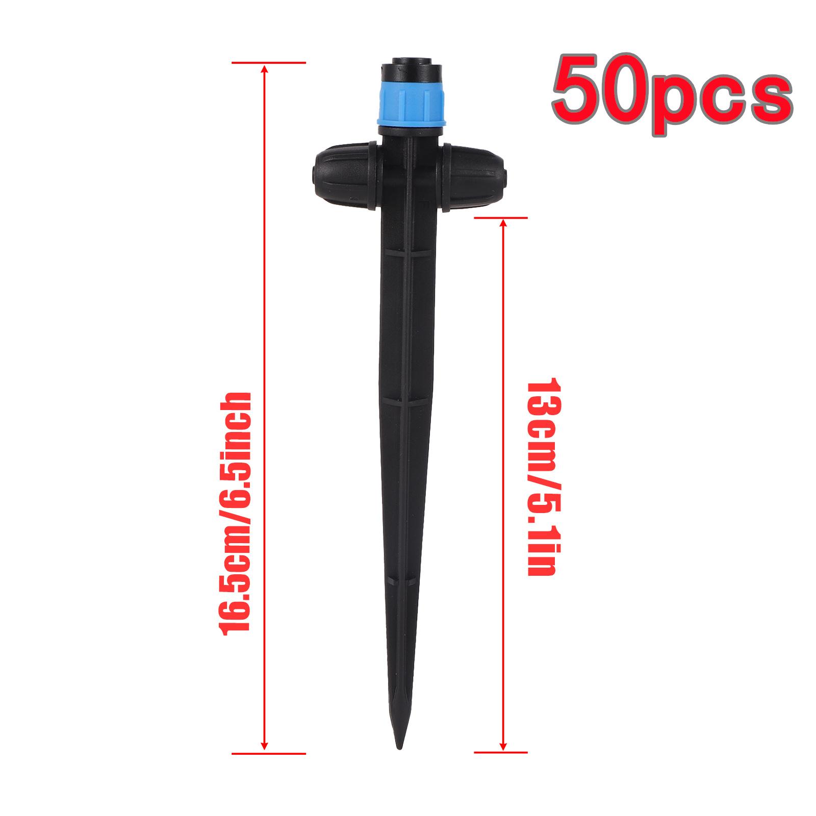 

5/50 шт. универсальный разбрызгиватель с регулируемым расходом на 360°, насадка с шипами, садовая теплица, газон, балкон, цветок, поливочный излучатель синий