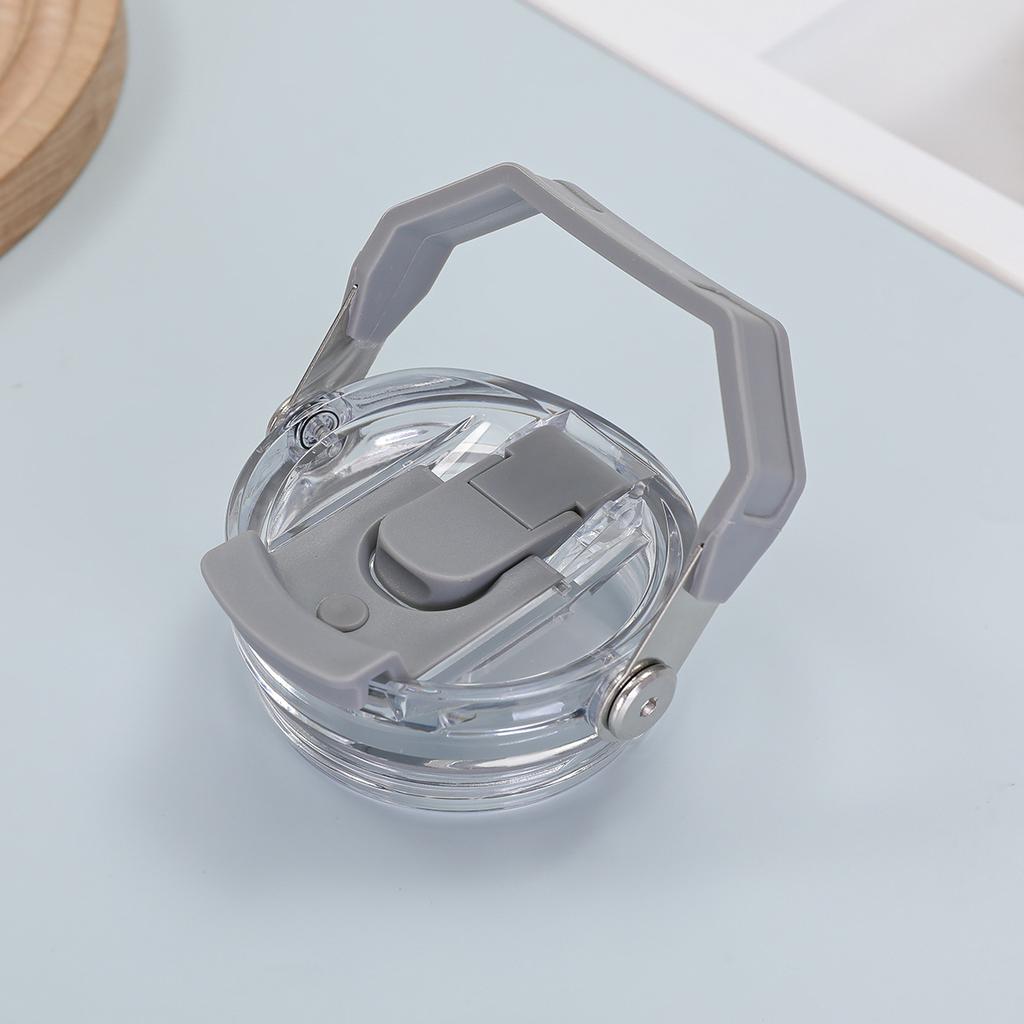 1PC Reusable Plastic Cup Lid with Handle Fit for Stanley 30OZ Water Cup Spill Proof Splash Resistant Tumbler Lids Reusable Lids