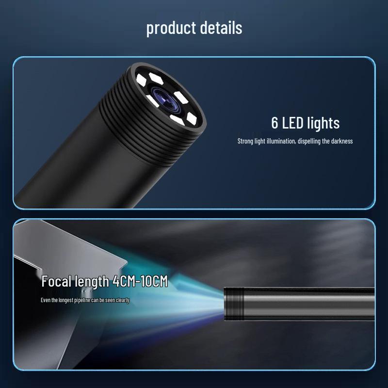 Apple & Android-Compatible Waterproof HD Endoscope Camera