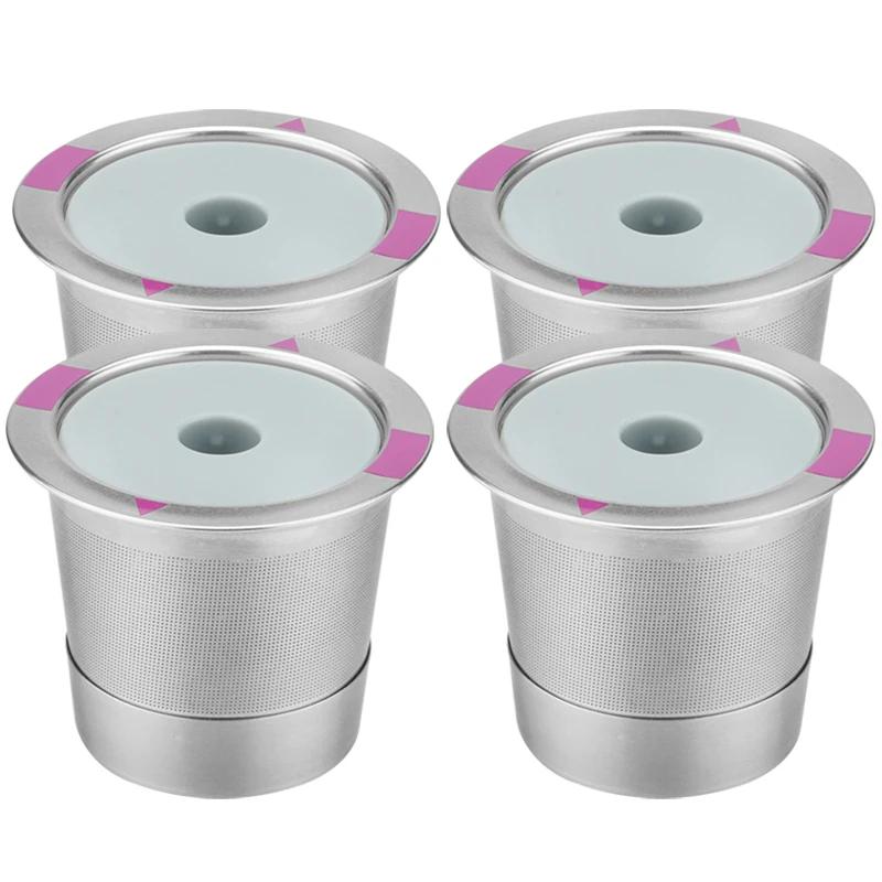 Stainless Steel Reusable K-cup Coffee Filter Capsules Portable Household Accessories Kitchen Tool Creative Little Coffee Filters