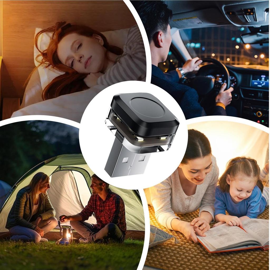 Autolichtzubehör, Innenbeleuchtung, Auto-LED-Leuchten, Mehrfarbige Innenraum-USB-Leuchten