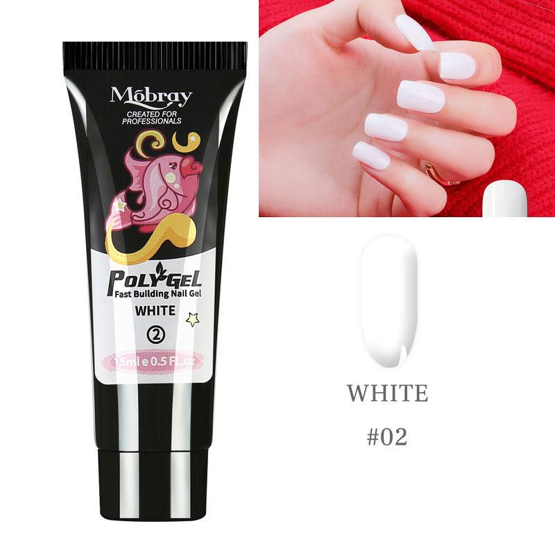 15g Polygelové nehty Akrylgel Prodloužení prstů Stavební gel Umělé tipy na nehty pro DIY nebo nehtové studio