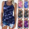 Stylish Women's Ladies Sleeveless Camo Vest Tops With Breathable Fabric For Summer