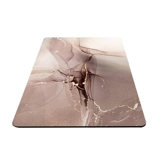Marble Print Bathroom Rug Diatomaceous Earth Absorbent Entrance Rug Non Slip Door Mat Marbling Floor Mat