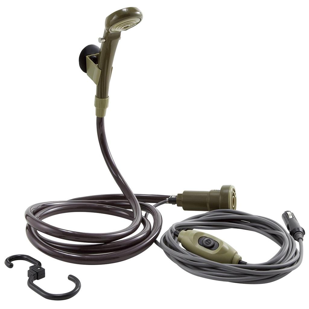 LOGOS Powered Shower YD Cigarette Lighter Socket No Batteries Camping (DC Only) 69930011, Compatible, Required,