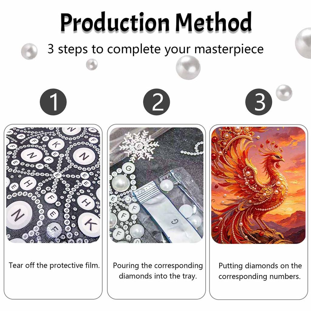 Phoenix Pearl Painting Kit Painting Art Handmade Diy Home Decoration Painting