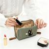 Portable Size Makeup Bag Cat Printed Storage Organizer Simple Cosmetic Pouch  Travel Use